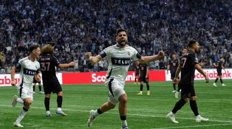 Con Messi de titular, Inter Miami perdió por 2 a 0 ante Vancouver Whitecaps en la semifinal de la Concacaf Champions