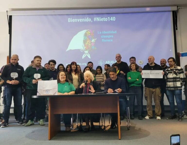 Abuelas de Plaza de Mayo anunció la recuperación del nieto 140