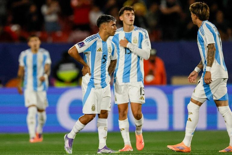 Argentina perdió 2-0 ante Marruecos en la final del Mundial Sub 20