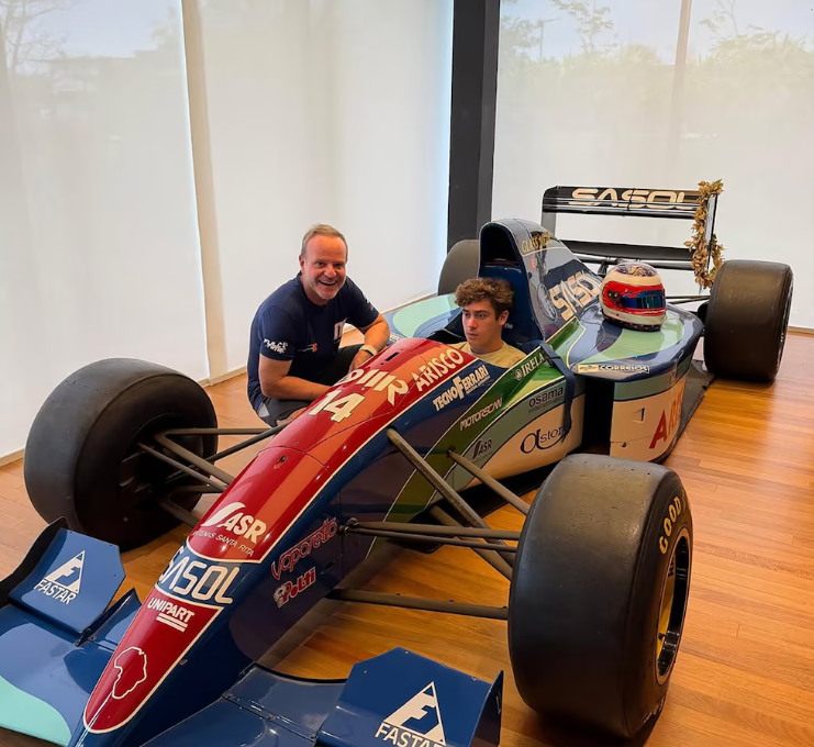 Colapinto visitó la casa de una figura brasileña de la F1 que le dio un respaldo clave y compartió un asado: “De las mejores personas del automovilismo”