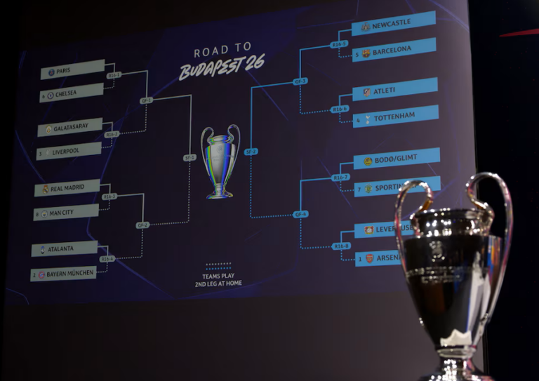 Se sortearon los octavos de final de la Champions League 2026: Manchester City enfrentará a Real Madrid