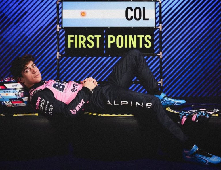 Enorme carrera de Franco Colapinto en el Gran Premio de China de Fórmula 1: llegó 10° y sumó su primer punto en Alpine